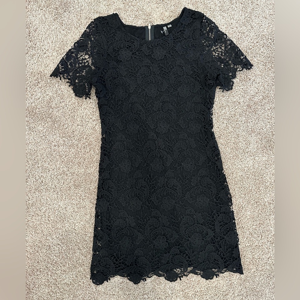 KUT Black lace dress, sz 6.